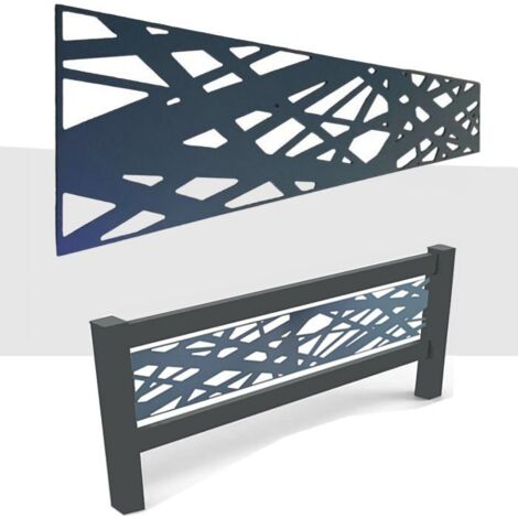 Screen pannello decorativo C Alluminio 30x180cm spessore 5mm per recinzioni frangivento staccionate