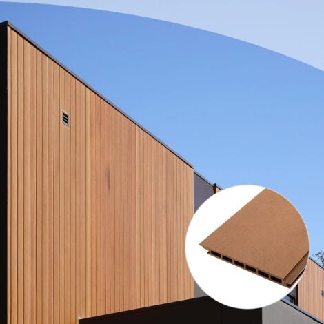 Listoni WPC Plane 20m² per rivestimenti colore Teak listone 150x2200mm spessore 11mm