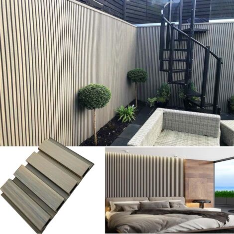 Listoni WPC Elegant 25m² per rivestimenti colore Beige listone co-estruso 219x2200mm spessore 26mm