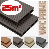 Listoni WPC 25m² per pavimentazione decking colore Coffee listone 140x2200mm spessore 25mm