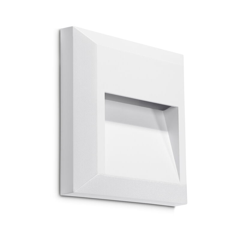 LEDS·C4 Aplique Ip66 Kossel Indirect Square 125Mm Led 1.5W Blanco