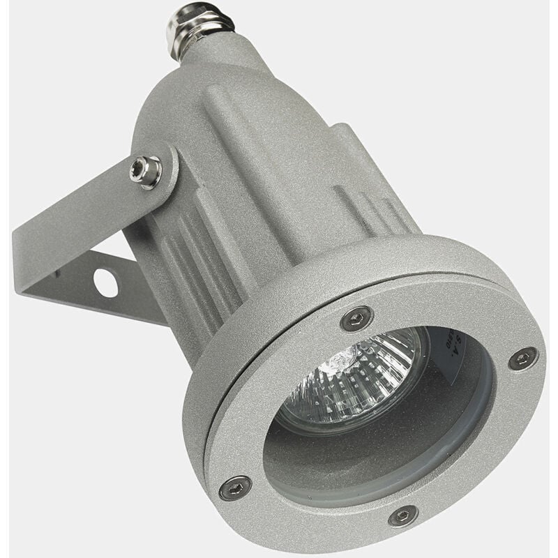 Proyector Ip66 Helio alumiunium gu10 8w gris ledsc4 50w