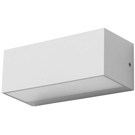 Ara big aplique exterior de empotrable de pared  para bombilla E27 en color blanco