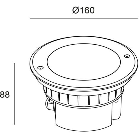 Faretto LED Da Incasso Esterno FORLIGHT Ringo – IP67, 2.7W 3000K, Acciaio Inox, Per Giardino E Percorsi
