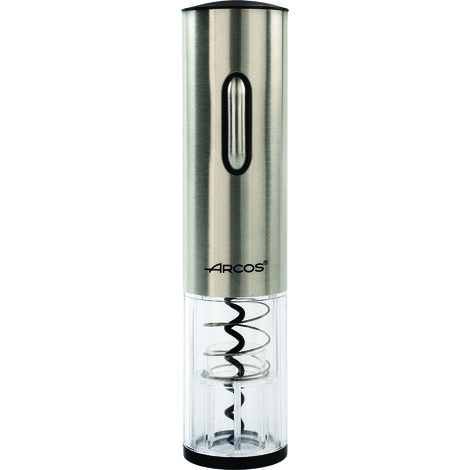 Sacacorchos botella elect acero inox + abs ac. arcos 1 ud