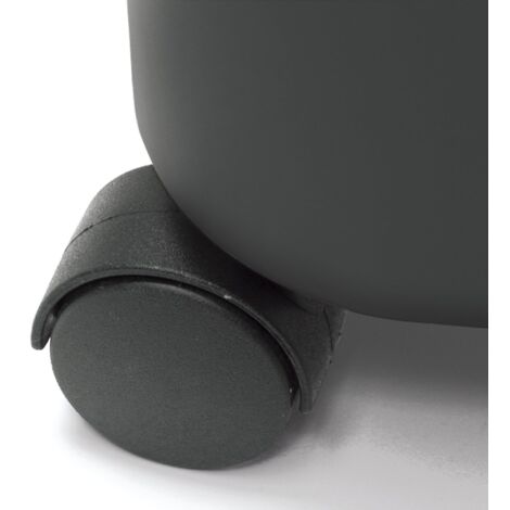 Mery Cubo para fregona Cubo con ruedas giratorias Cubo con escurridor amplio Resistencia máxima Gris Capacidad 14 litros
