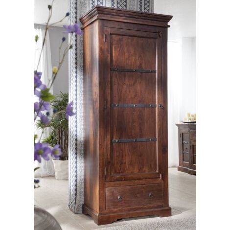 Schrank Akazie 80x40x193 nougat lackiert OXFORD 900