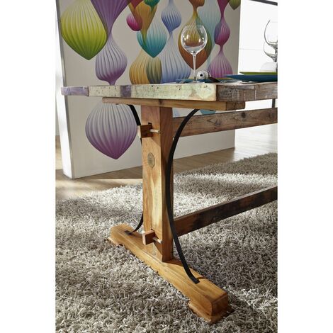 Esstisch Altholz 240x100x76 mehrfarbig lackiert NATURE OF SPIRIT 14