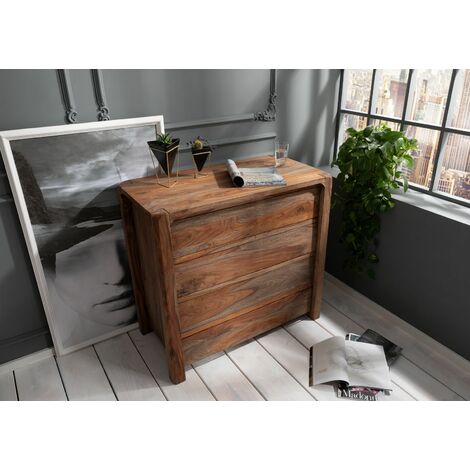 Kommode Sheesham 96x50x90 grau geölt BUENO 2004