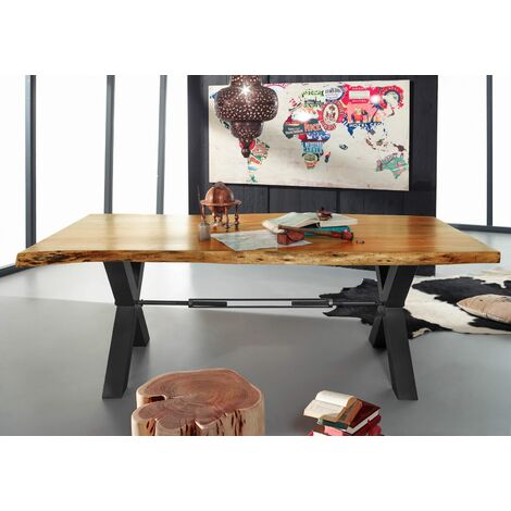 Esstisch Akazie 240x110x76 natur lackiert IRON LABEL 188