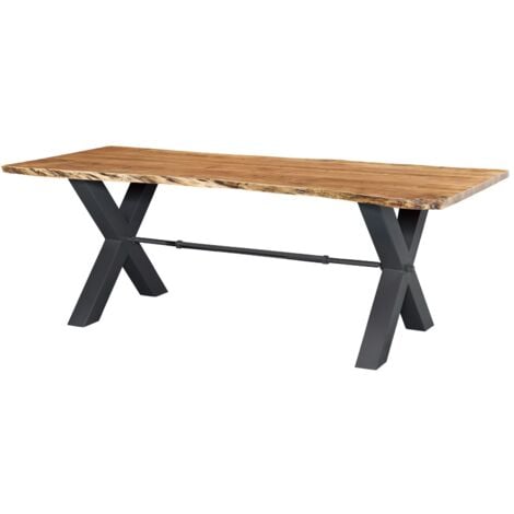 Esstisch Akazie 240x100x76 natur lackiert IRON LABEL 128