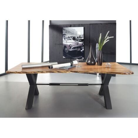 Esstisch Akazie 240x100x76 natur lackiert IRON LABEL 128