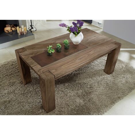 Esstisch Sheesham 200x100x76  grau geölt NATURE GREY 606