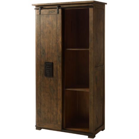 Schrank Mango 100x50x190 braun lackiert RAILWAY 415