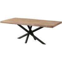 Baumtisch Mango 200x100x76 beige lackiert / Mikado-Beine anthrazit matt FREEFORM 5