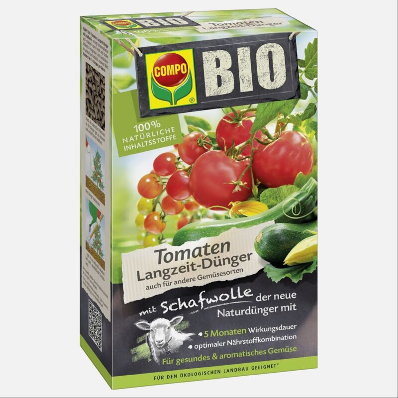 COMPO BIO Tomaten Langzeit-Dnger mit Schafwolle 750g