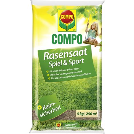 COMPO Rasensamen Spiel und Sport 5kg für 250m²