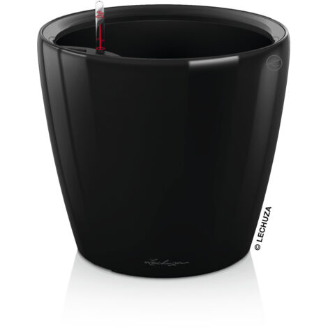 LECHUZA CLASSICO Premium LS 43 Komplettset schwarz hochglanz