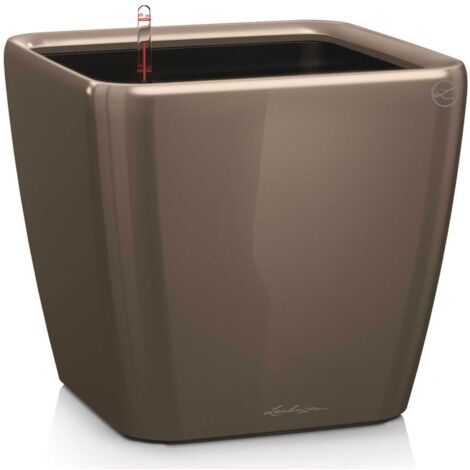 LECHUZA QUADRO Premium LS 43 Komplettset taupe hochglanz