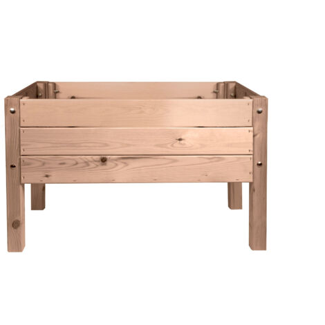 mgc24 Hochbeet Massiv für Kinder 79x40x50cm Kiefernholz dunkelbraun