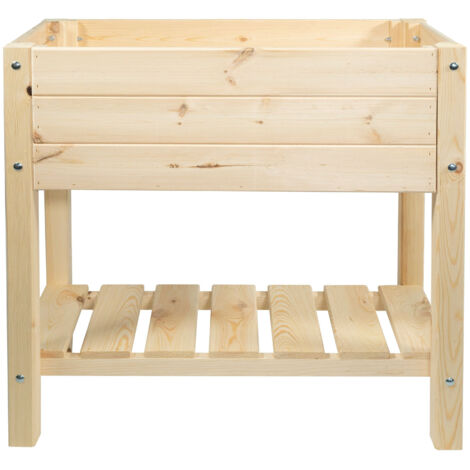 mgc24 Hochbeet Massiv S 79x40x78cm Kiefernholz natur