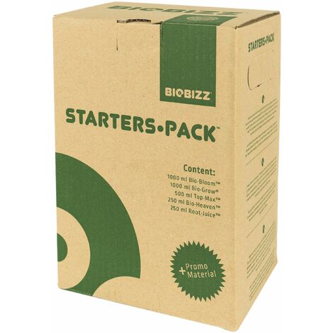 BioBizz Grow Starters Pack Dünger Grow Pflanzendünger Sofort und Langzeitwirkung