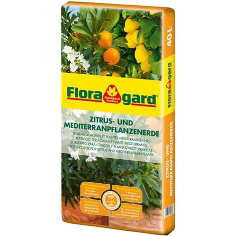 Floragard Zitruserde, Mediterranpflanzenerde 40L, Limettenerde, Zitronenerde, Orangenerde