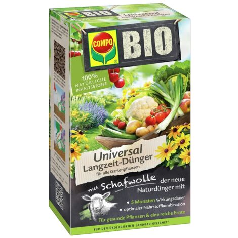 COMPO BIO Universal Langzeit-Dünger mit Schafwolle 2kg