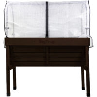 mgc24 Hochbeet VegTrug Klassik mit Haube 117x76x134cm braun