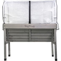mgc24 Hochbeet VegTrug Klassik mit Haube 117x76x134cm grau