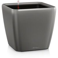 LECHUZA QUADRO Premium LS 50 Komplettset anthrazit metallic