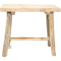 mgc24 Hocker aus Teakholz rechteckig 40,5 x 20,5 x 38,5cm