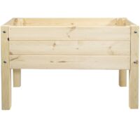 mgc24 Hochbeet Massiv für Kinder 79x40x50cm Kiefernholz natur