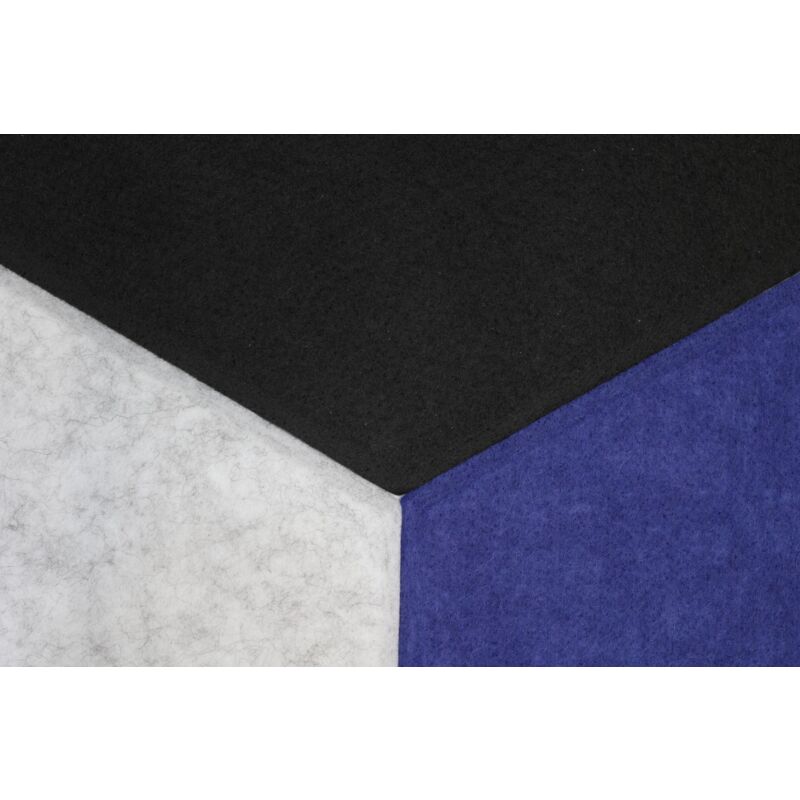 SEG Direct Panneau De Feutre Hexagone Verte 30 Cm X 26 Cm - Lot De 5 Avec Punaises - Tableau D'Affichage Moderne