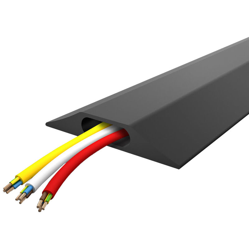 Cache Cable, 2m Gaine Souple Electrique Cable Management pour Ranger ou  Cacher les TV PC Câbles, Gestion des Câbles pour Maison et Bureau, 2m -  ∅22mm, Noir 