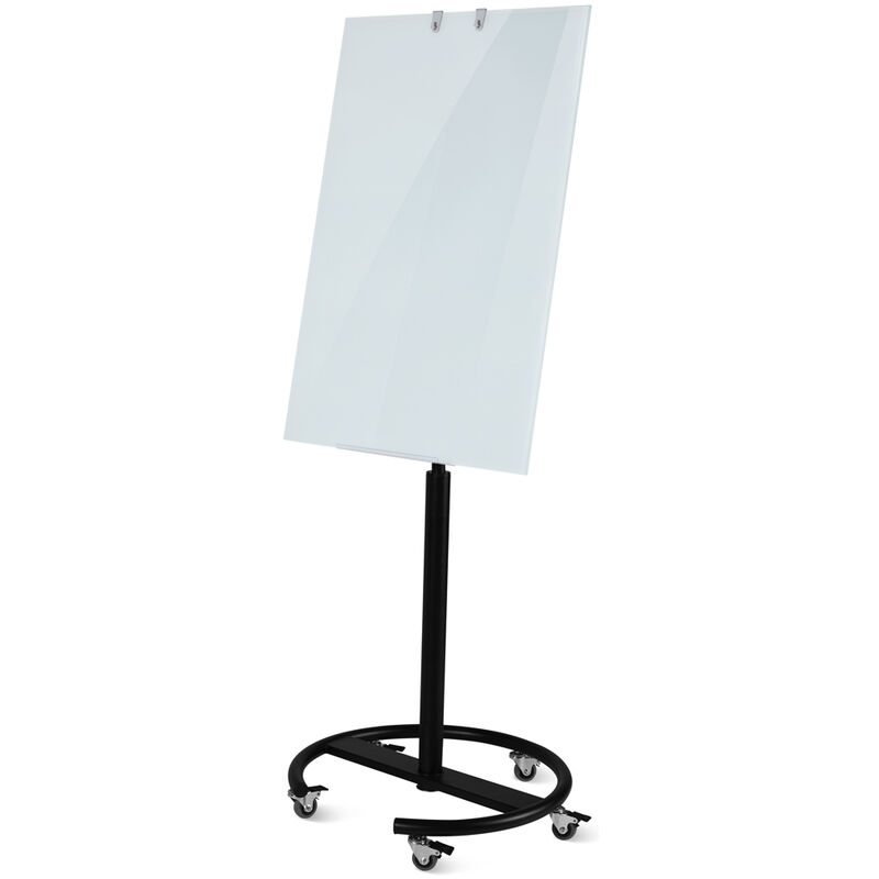 Tableau blanc magnétique mobile à roulette 2X3, 70x100cm avec
