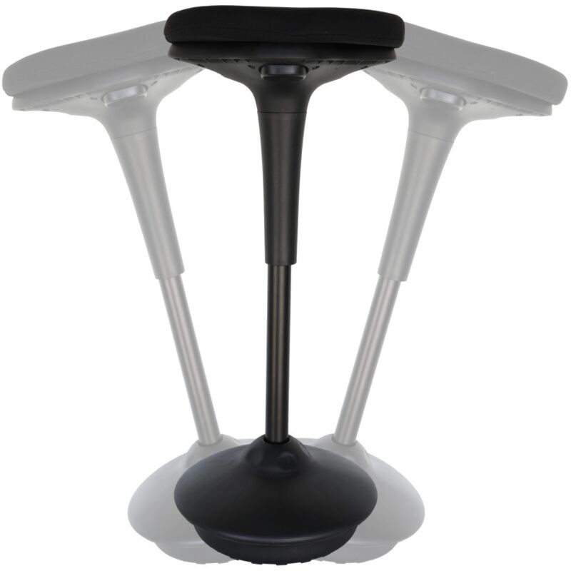 FIVMEN Tabouret Ergonomique Réglable En Hauteur 54-79 Cm - Siège Pivotant Avec Effet Oscillant Pour Bureau Et Maison - Noir