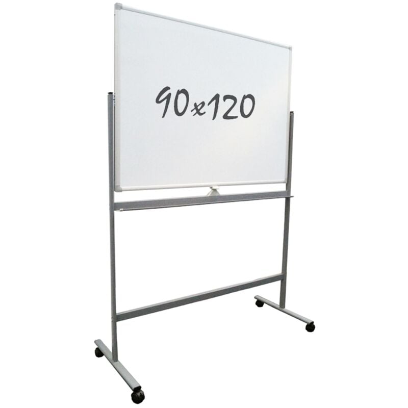 Vivol Tableau blanc Magnétique 90x120 cm panneau blanc Cadre en aluminium  avec étagère à crayons Tableau feutre mural Mur 14 tailles Magnétique