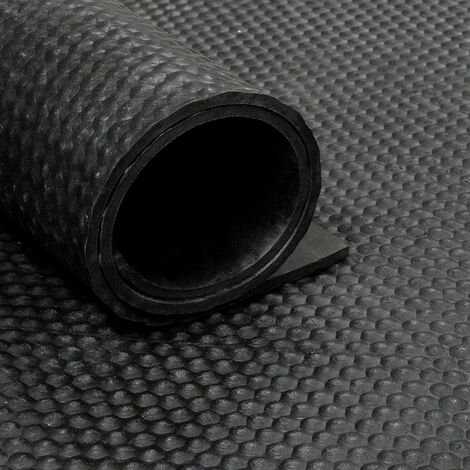 Tapis en caoutchouc en rouleau Martelé 10mm - Largeur 250 cm - 2 mètres (1/5)