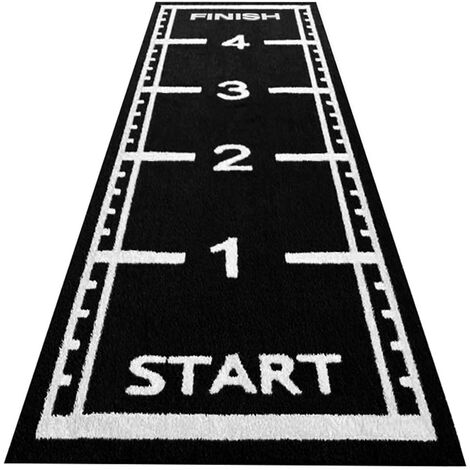 Piste de course gazon synthétique - 5 x 1,5 mètres - Noir (1/2)