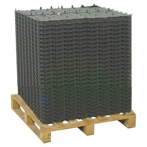 Vivol – Dalle stabilisatrice Grass Fix Eco+ 29.4m² – 100% polyéthylène recyclé – Résistance 170 T/m² – Surface antidérapante