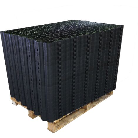 Vivol – Dalle stabilisatrice G5 56m² – 40 x 40 cm – Perméable à l'eau – Capacité de charge 200 tonnes/m² – Système de verrouillage