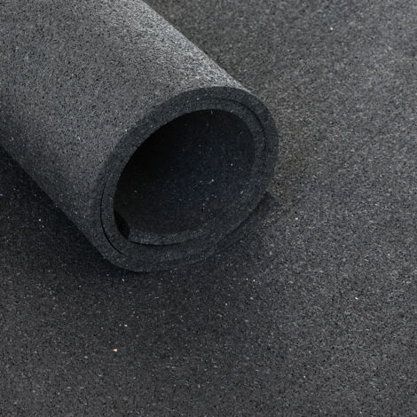 Sol pour salle de sport Standard - rouleau de 12,5 m2 - épaisseur de 6 mm - Noir