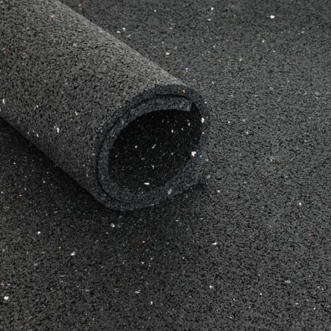 Vivol – Tapis de protection extra fort 125 cm x 1000 cm – Épaisseur 3 mm – Granulés de caoutchouc recyclé – Pour sols d’exposition et chantiers