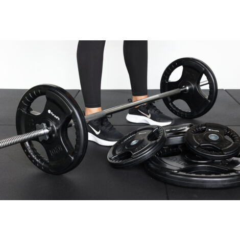 Barre De Musculation 180 Cm Hobbyesport - Diamètre 25 Mm, Charge Max 280 Kg, Chromée