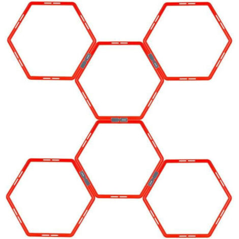 Échelle d’agilité hexagonale - 6 pièces - 301 × 56,9 × 1,3 cm (1/5)
