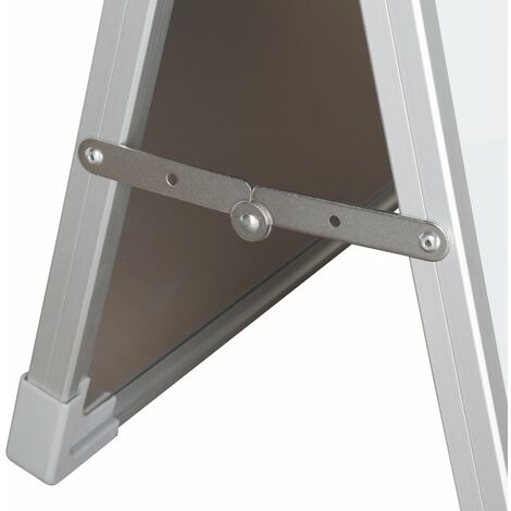 Tableau Blanc Magnétique Pliable 160x50 Cm – Aluminium, 3 Panneaux Articulés Pour Bureau & Maison