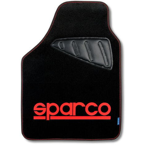 Tapis de voiture SPARCO (noir et rouge) - WOOLF_ID