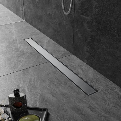 SIRHONA Scarico Doccia Italiano 70 cm per Piastrelle, Scarico Doccia 2 in 1, Acciaio inox