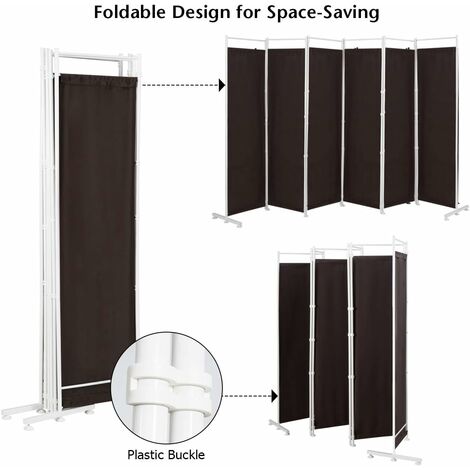 Rollbarer Raumteiler Mit Rädern - 180cm Hoch, Faltbar | Sichtschutz Für Büro & Wohnung